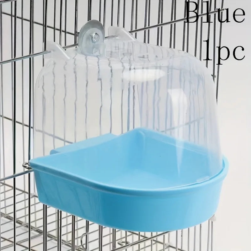 The Splash Suite — Transparent Bird Bath Tub for Parrots & Lovebirds 🦜💧