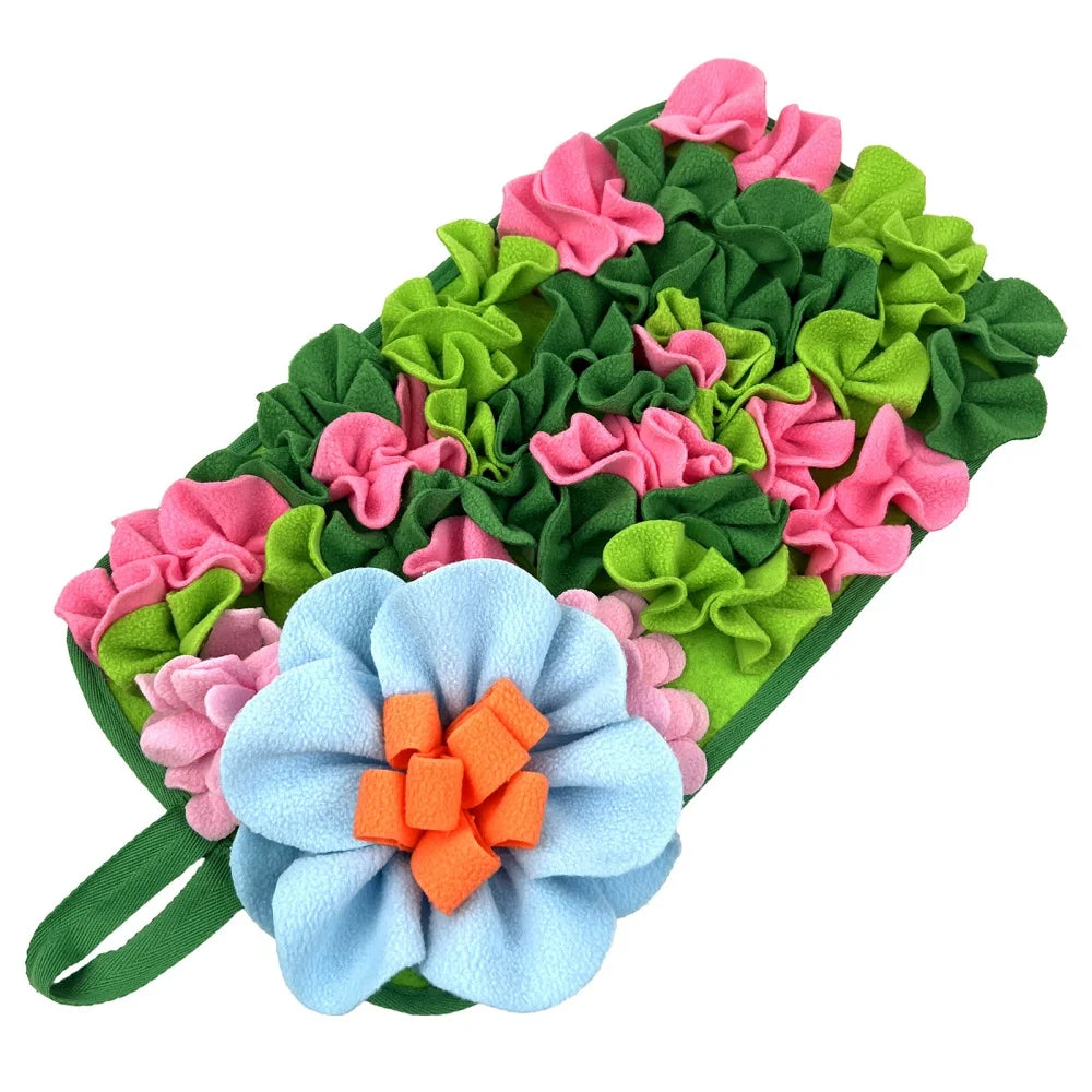 The Bloom Forager — Interactive Floral Feeding Mat for Rabbits, Guinea Pigs & Small Pets 🌸🐇