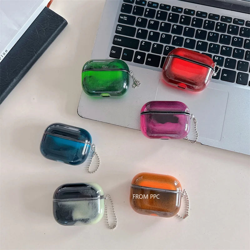The Glow Pod — Luminous Quicksand AirPods Case That Moves With You ✨
