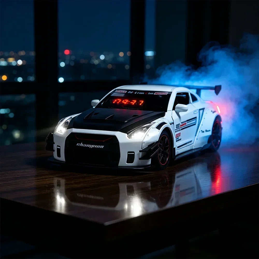 The Wake Up King — Sports Car Alarm Clock With Engine Roar & Mist Sprayer 🚗💨