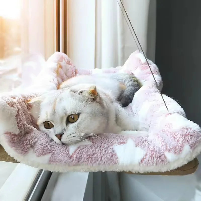 The Sky Lounge — Suction Cup Window Hammock Bed for Cats 🐈✨