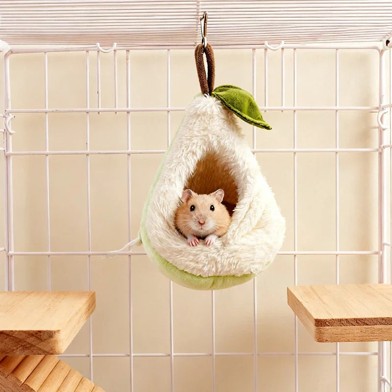 The Snuggle Hammock — Plush Hanging Nest for Hamsters, Parrots & Small Pets 🐹🦜