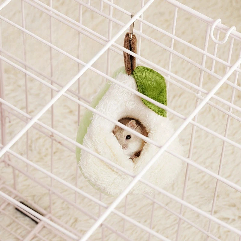 The Snuggle Hammock — Plush Hanging Nest for Hamsters, Parrots & Small Pets 🐹🦜