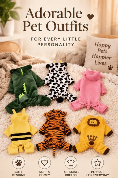 The Cosplay Cutie — Warm Fleece Pet Costume for Dogs & Cats 🦁🐾
