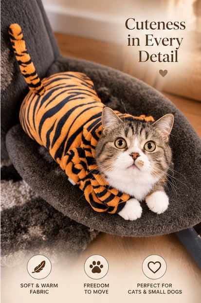 The Cosplay Cutie — Warm Fleece Pet Costume for Dogs & Cats 🦁🐾