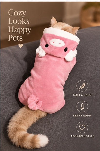 The Cosplay Cutie — Warm Fleece Pet Costume for Dogs & Cats 🦁🐾
