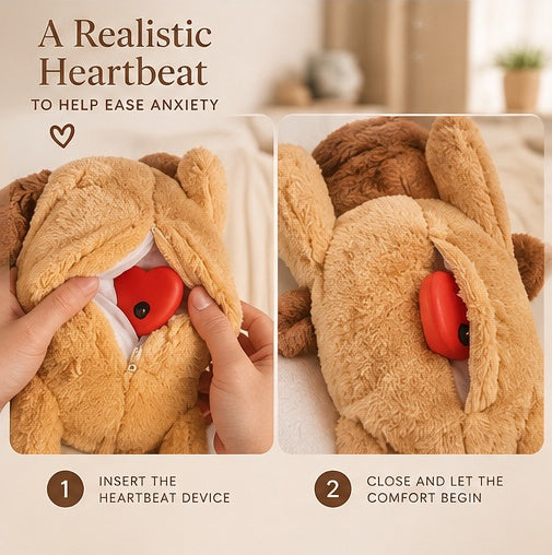 The Heartbeat Buddy — Anxiety Relief Plush Toy for Dogs & Cats 💞